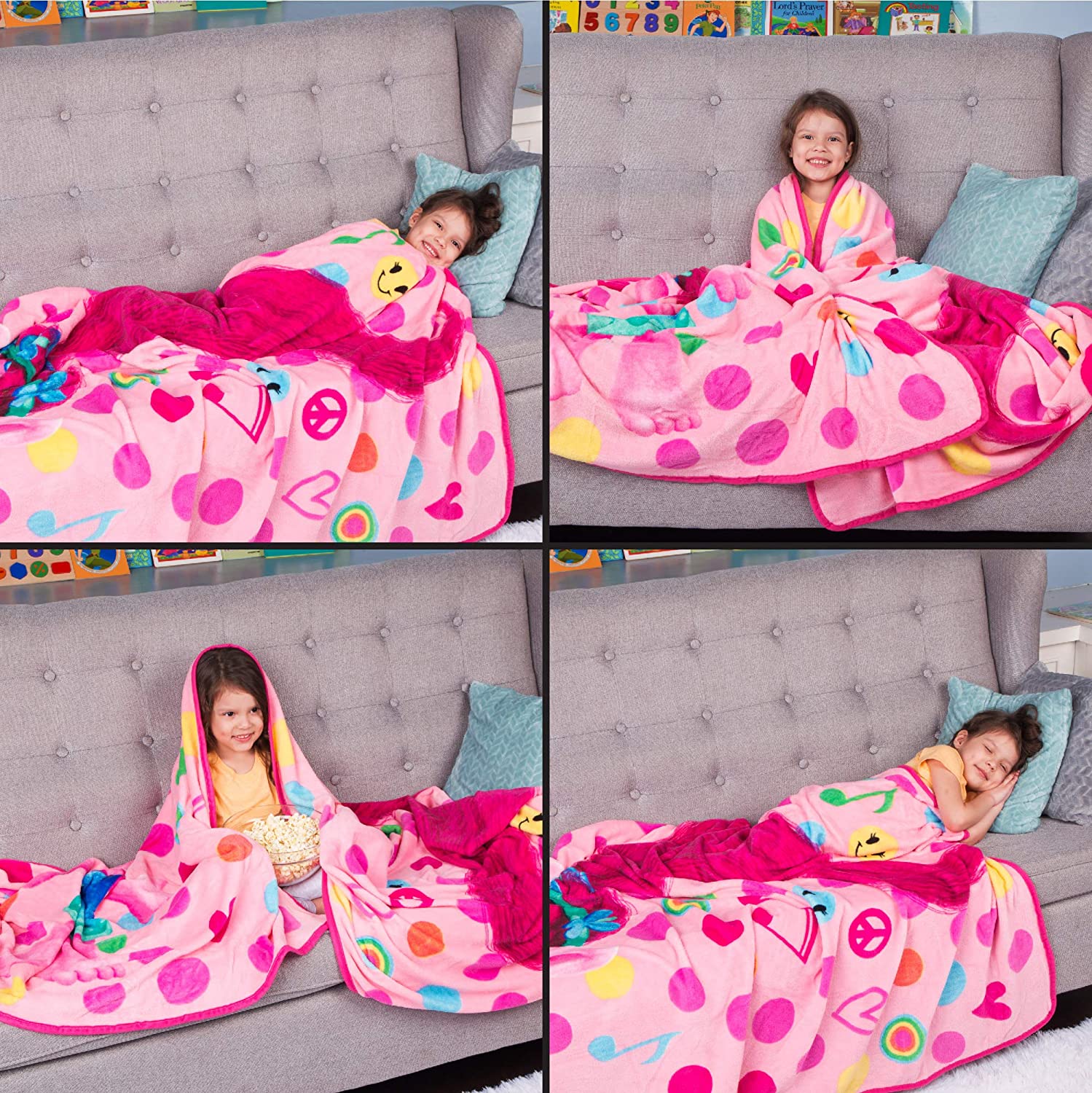Kids Bedding Soft Plush Blanket Twin/Full Size