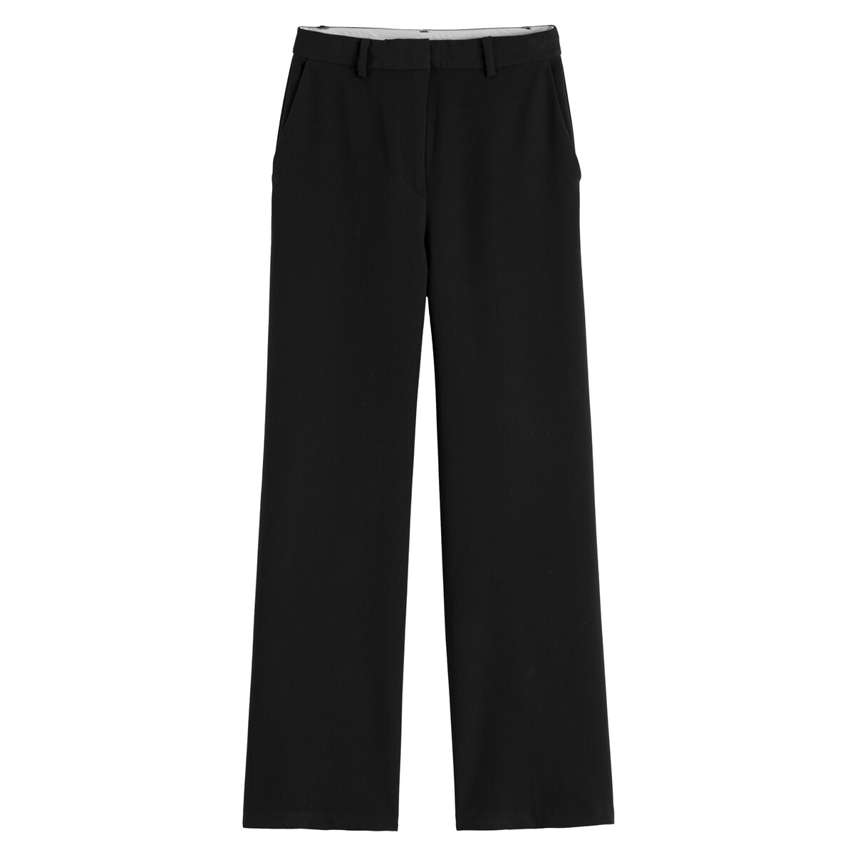 COLEÇÕES LA REDOUTE<br>Calças largas em poliviscose