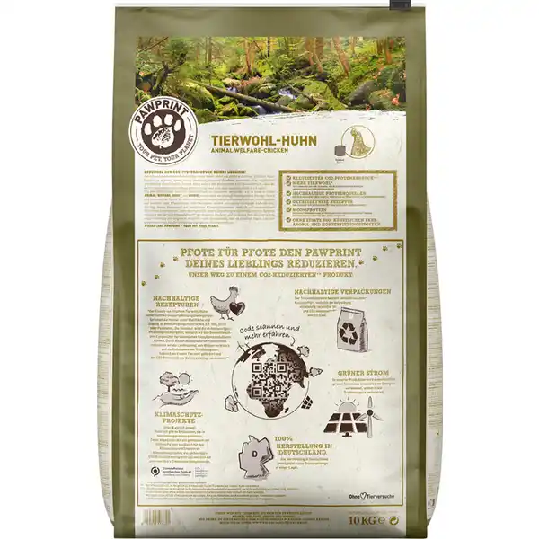 Hundefutter Adult PawPrint Tierwohl Huhn