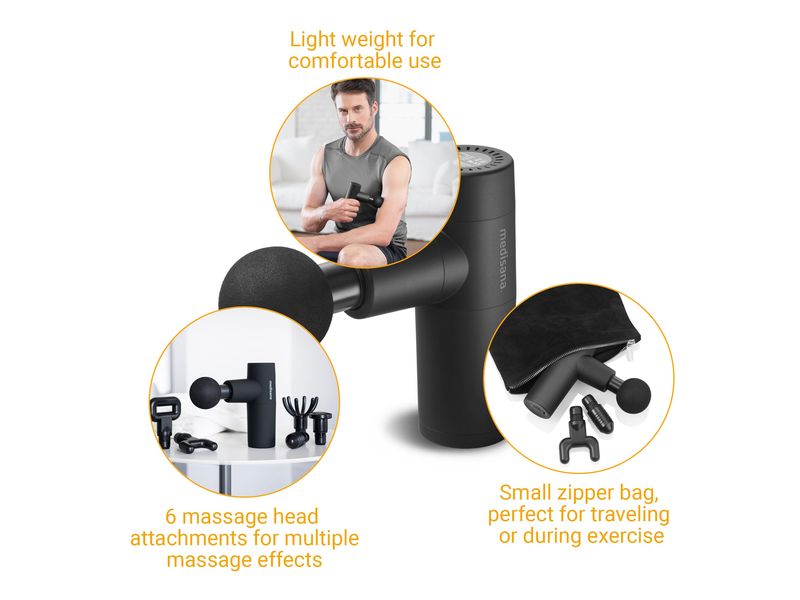 Medisana Massage Pistole MG150 Massagepistole mit 5 Vibrationsstufen