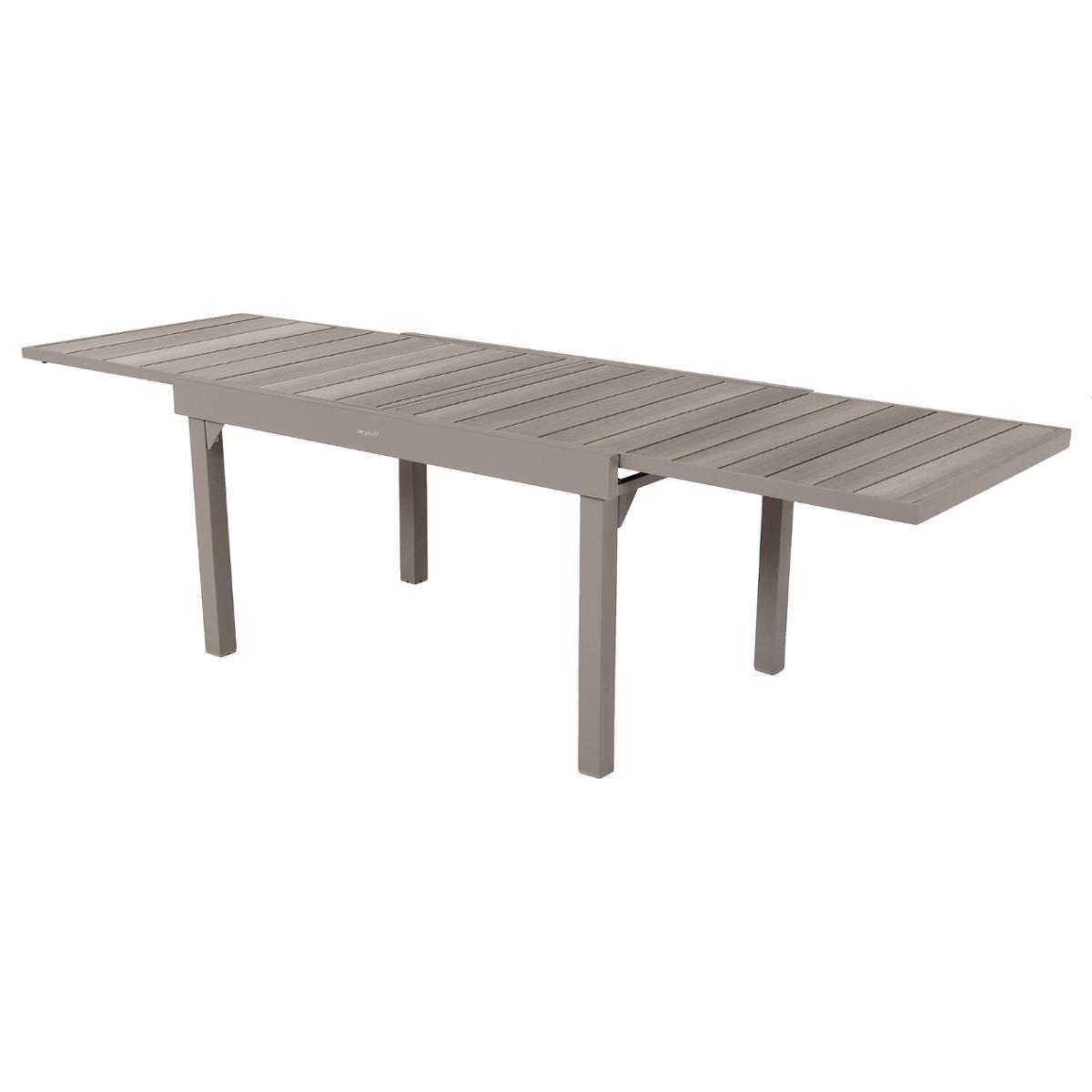 TABLE PIAZZA EXTENSIBLE ALUMINIUM TONKA LIN 10 PLACES