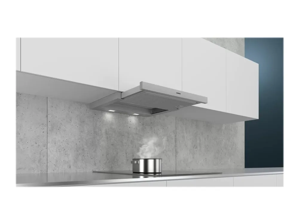 Siemens iQ300 LI64LB531 - Udtræksemhætte - 60 cm. - Sølvmetallic - Indbygget motor
