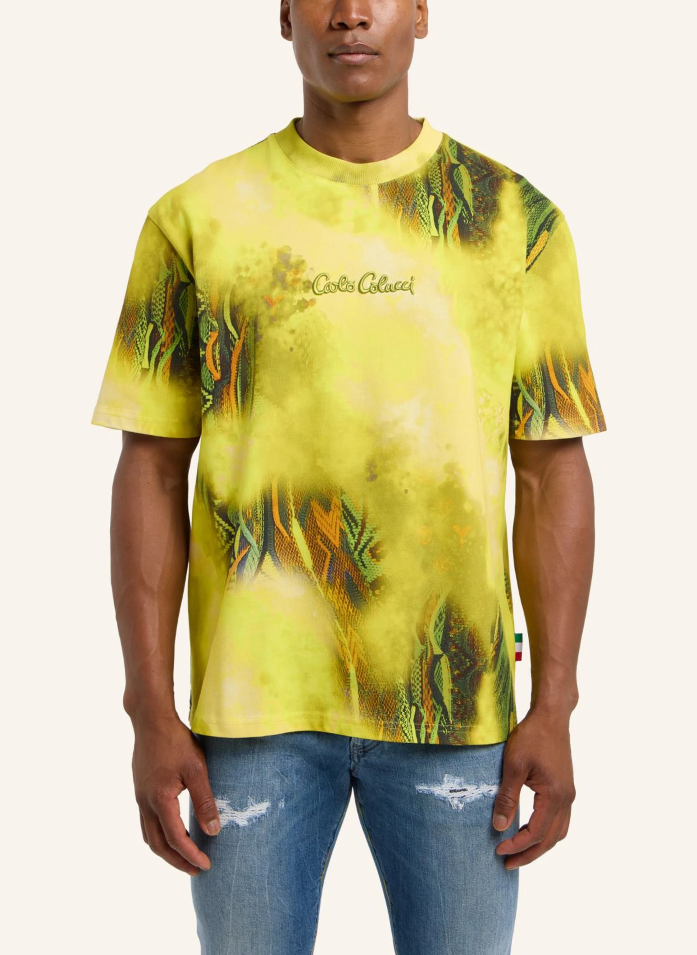 CARLO COLUCCI Oversize T-Shirt - Sprayed knit D'INEZO