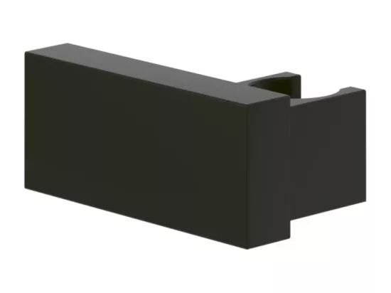 Support mural fixe pour douchette VILLEROY ET BOCH Universal rectangle Noir mat