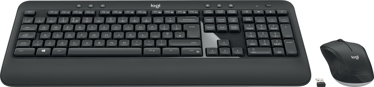 Logitech Mk540 Advanceret Trådløs Tastatur Og Mus Sæt - Nordic