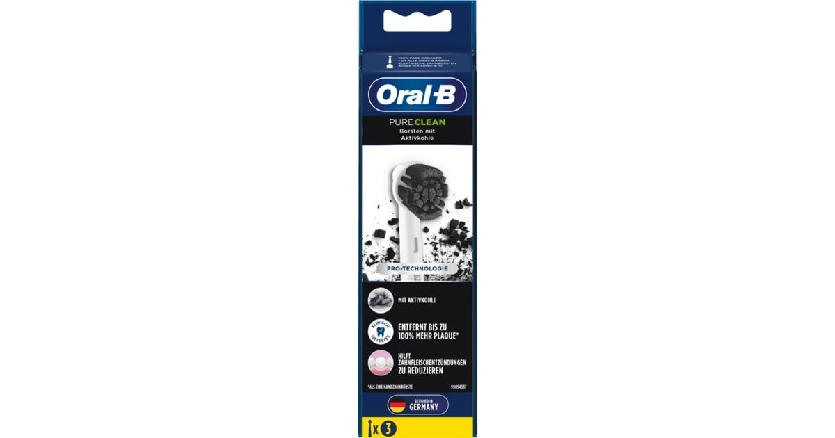 BraunOral-B Pure Clean opzetborstel  (Wit, 3 stuks)