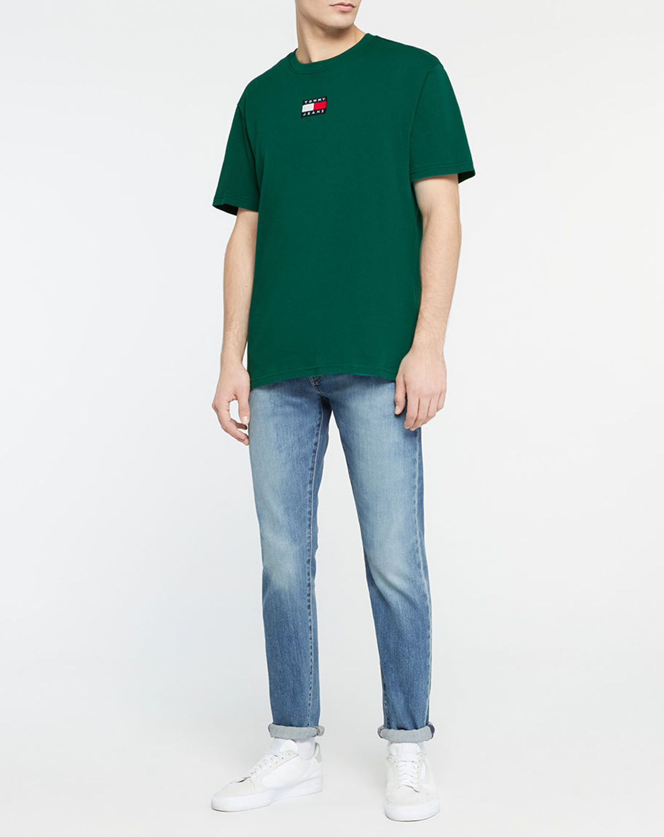 Tommy Jeans T-Shirt Tommy Badge vert sapin