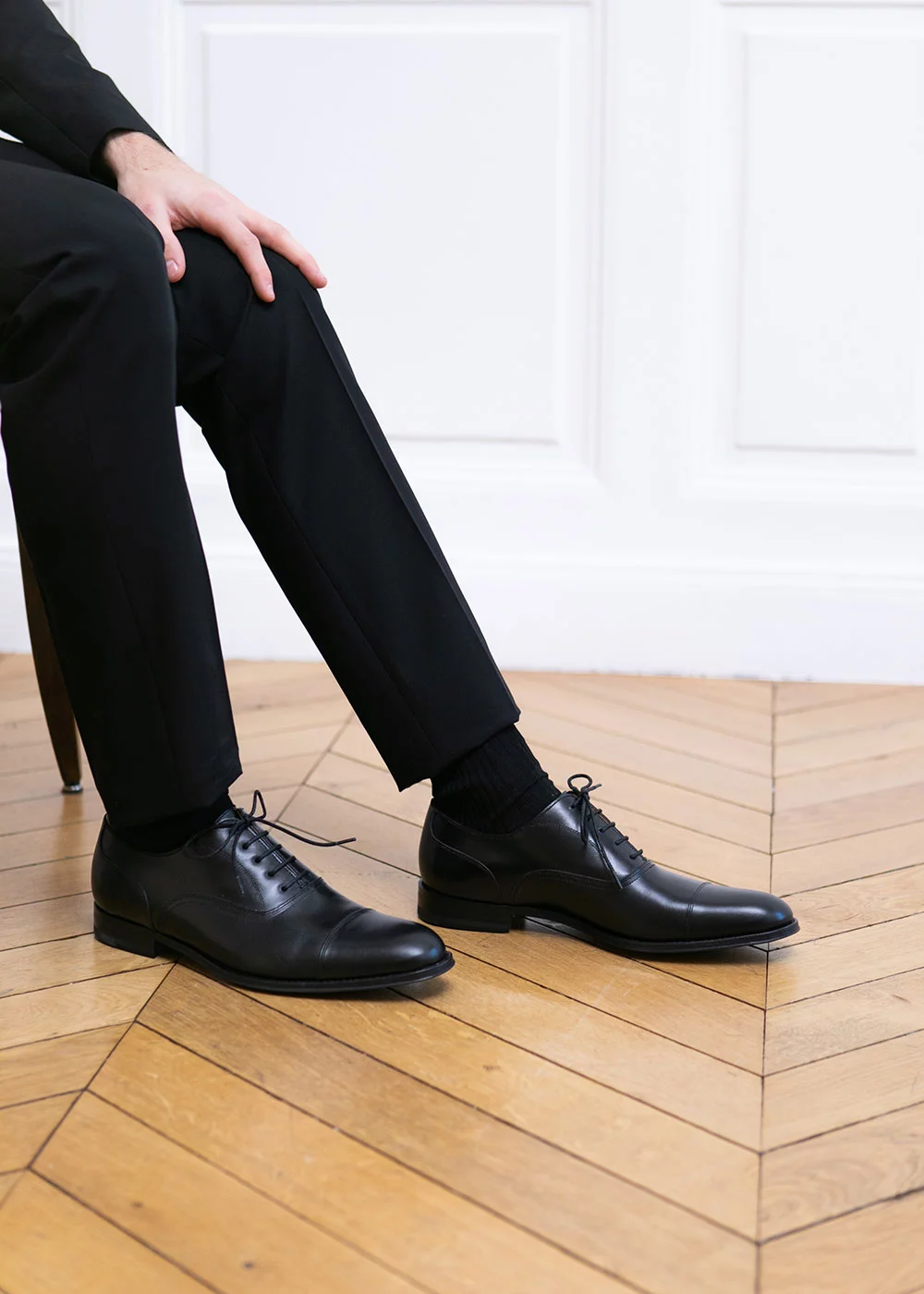 RICHELIEU ASCOLI CUIR NOIR