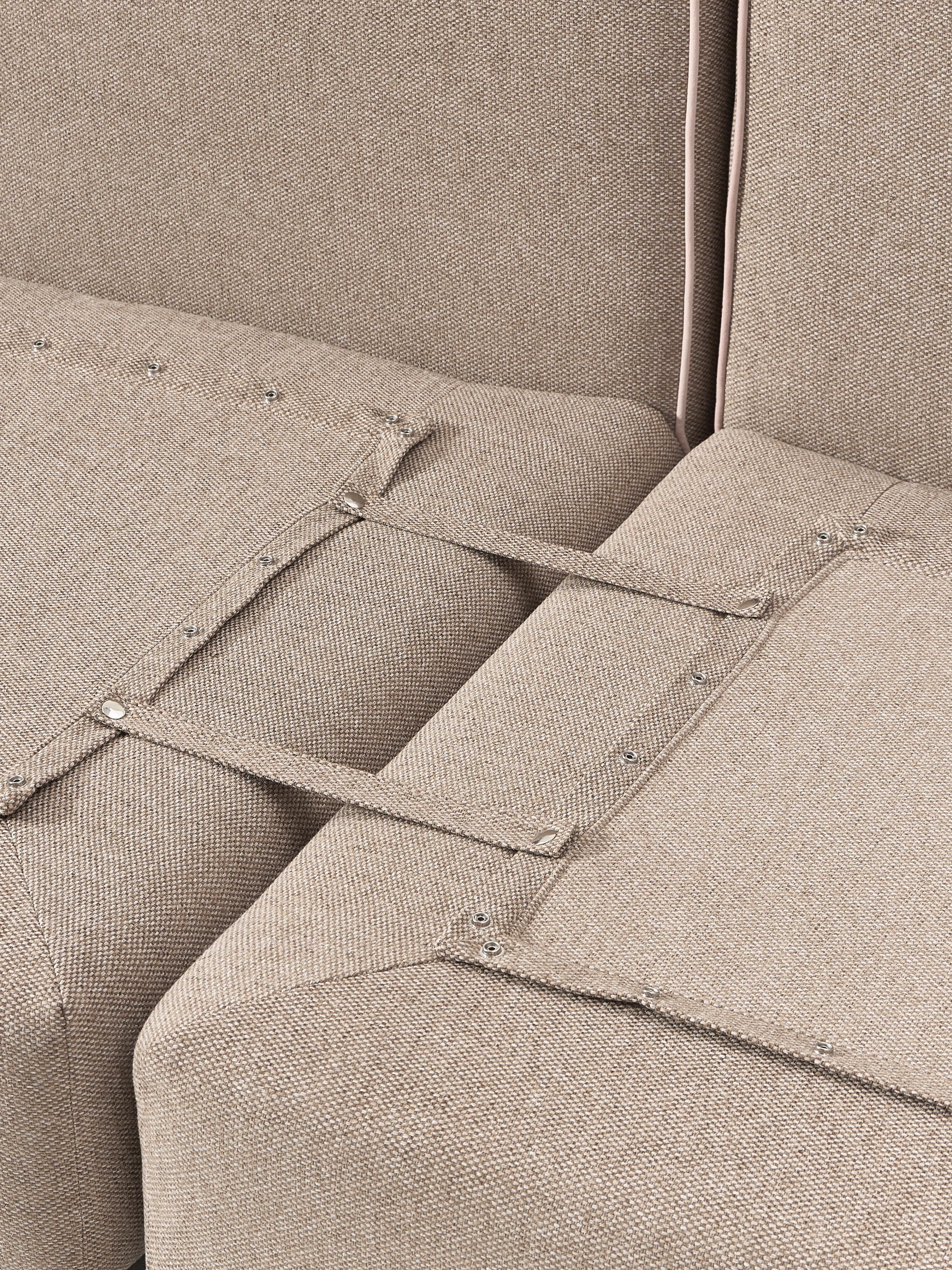 Modulaire XL-bank Felix (3-zits) met poef