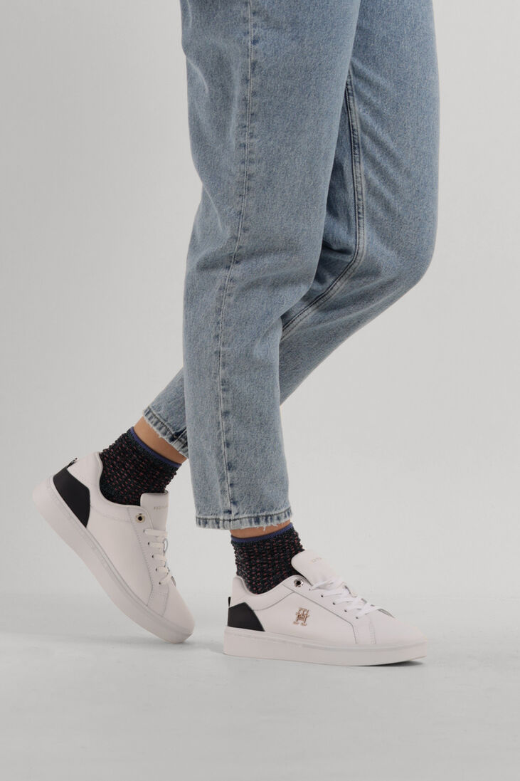 TOMMY HILFIGER witte tommy hilfiger lage sneakers th court
