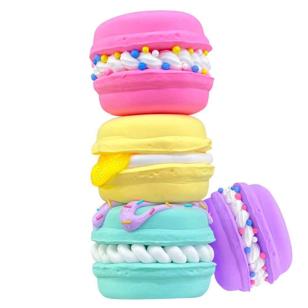 Schleimige Zucker-Crush-Gebäckserie Schleimige Macarons
