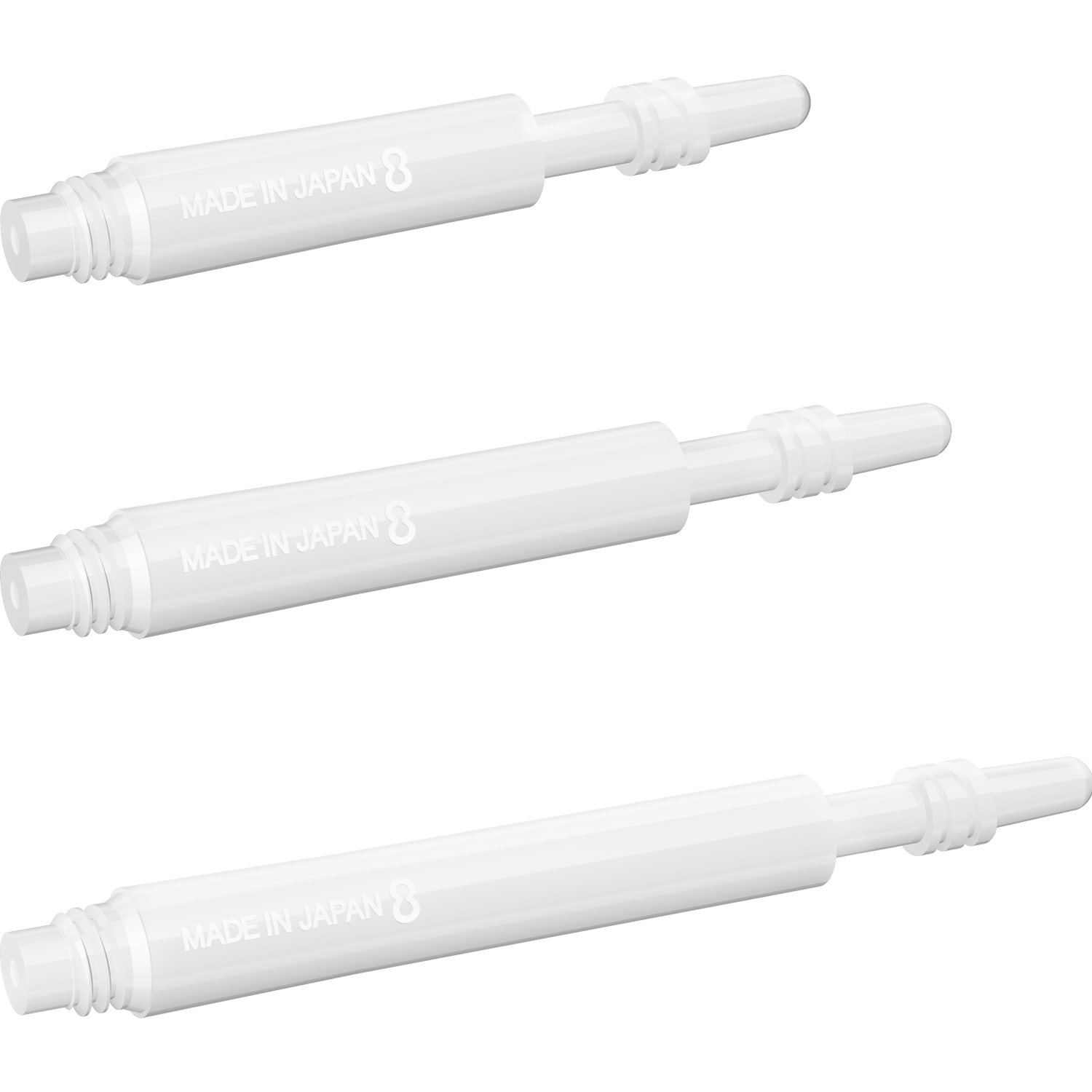 8 Flight - Regular Spin Shaft - Weiß