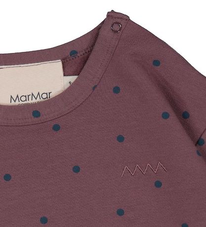MarMar Bluse - Tajco - Modal - Mahagoni Dot