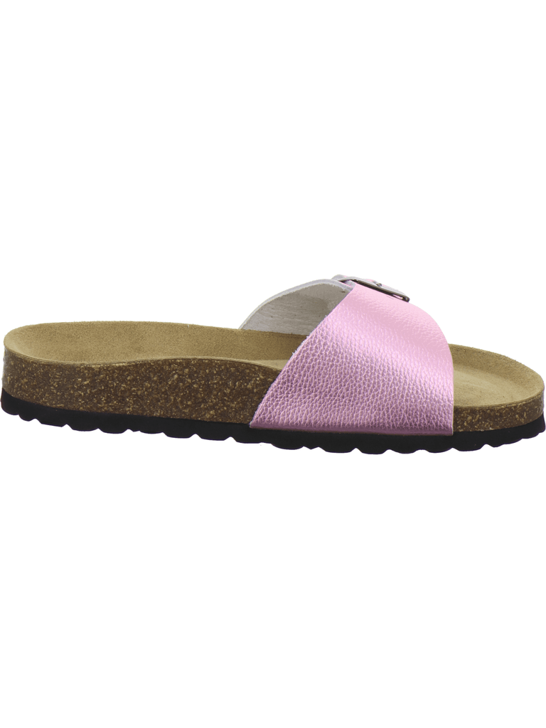 modische Pantoletten Damen rose Lack