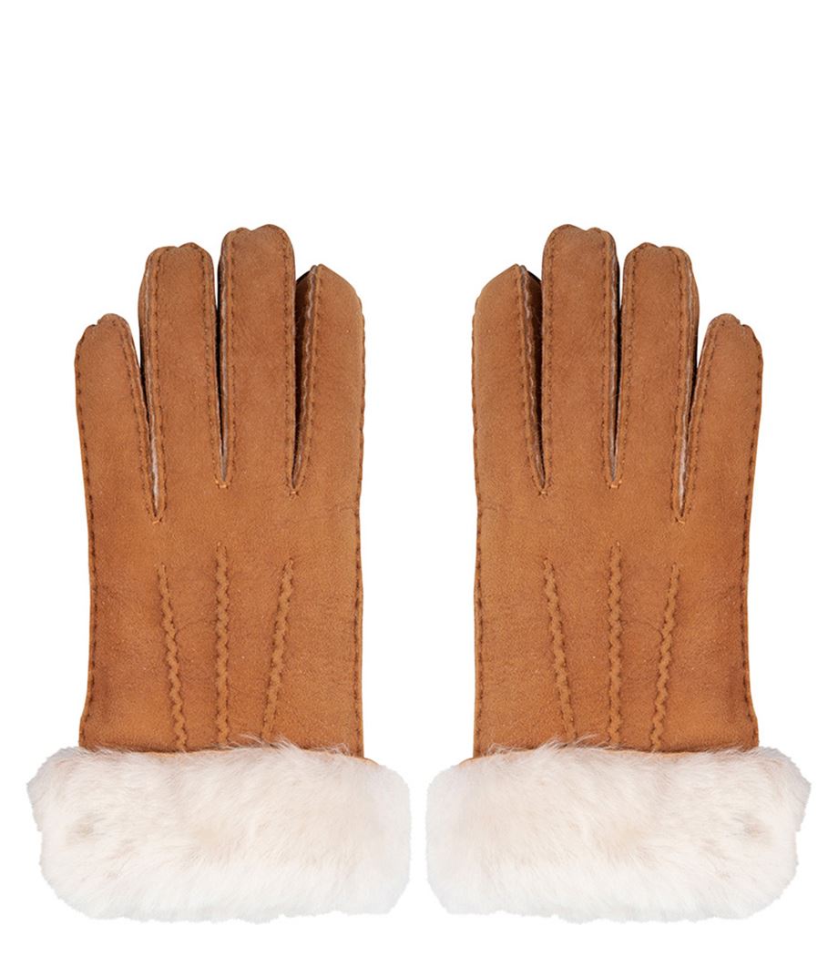 Cowboysbag Gloves Frampton Woman Cognac Maat S