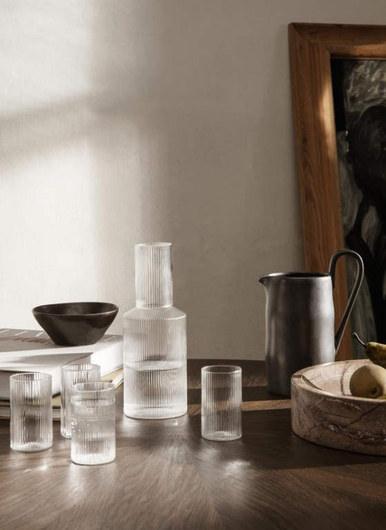 Ferm Living Flow schaal medium Ø14.5 black