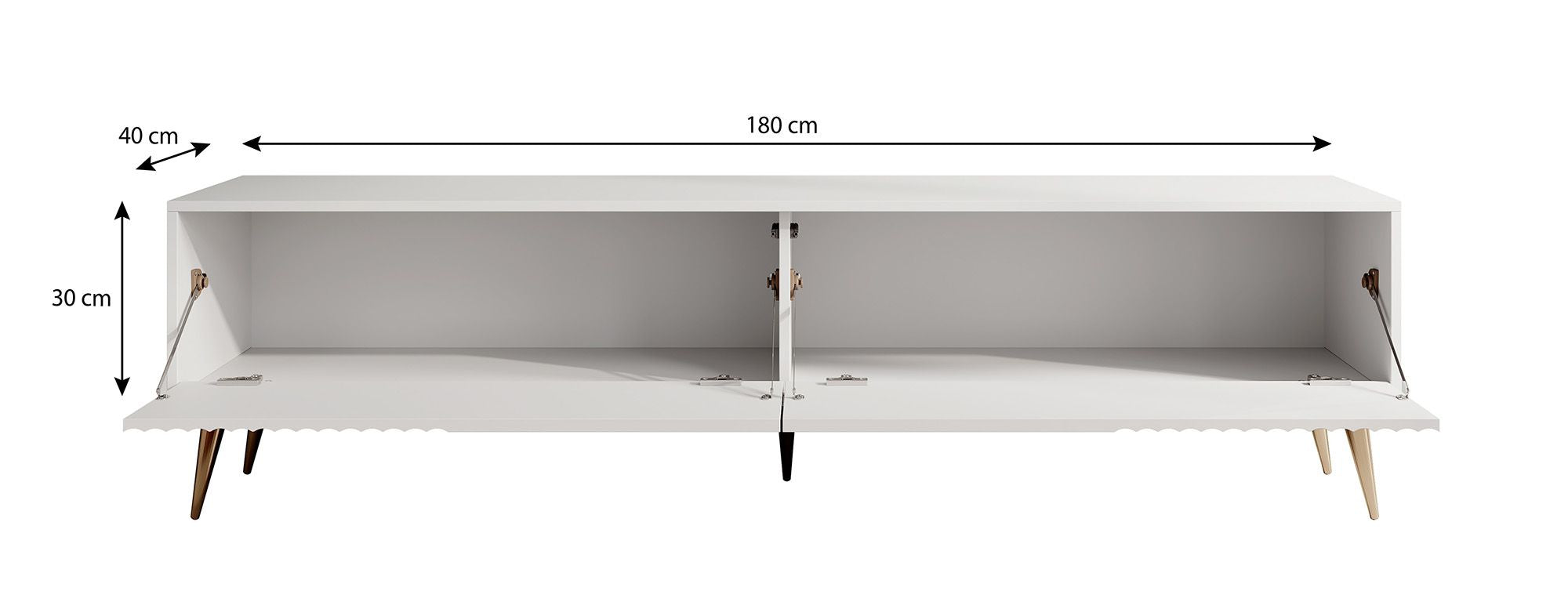 Meubella - TV-Meubel Winq 2 - Wit - 180 cm