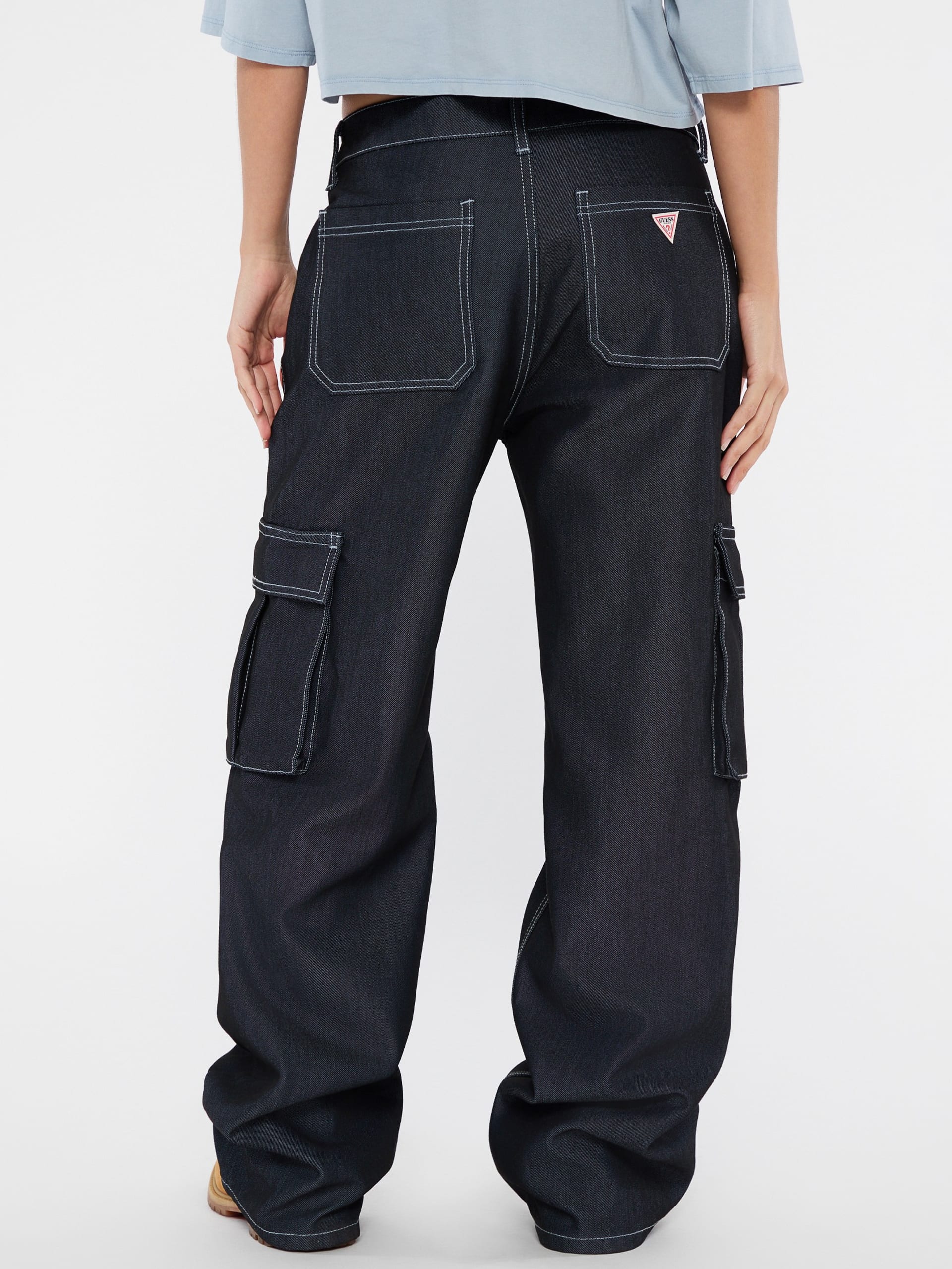 Calças cargo metálicas GUESS Originals