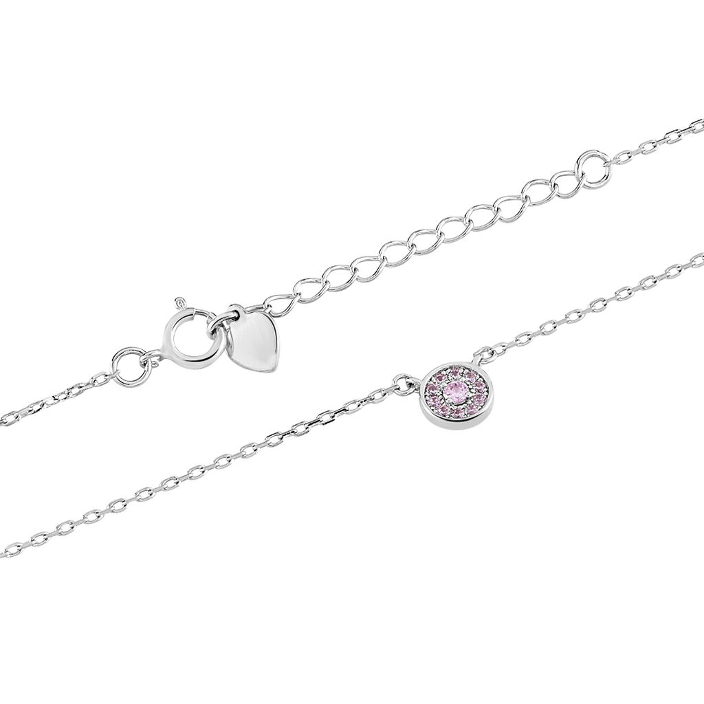Collier Auxana Argent Blanc Oxyde De Zirconium