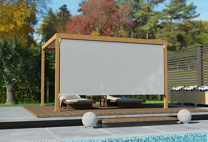 Store façade pour pergola Salto l. 3,93m
