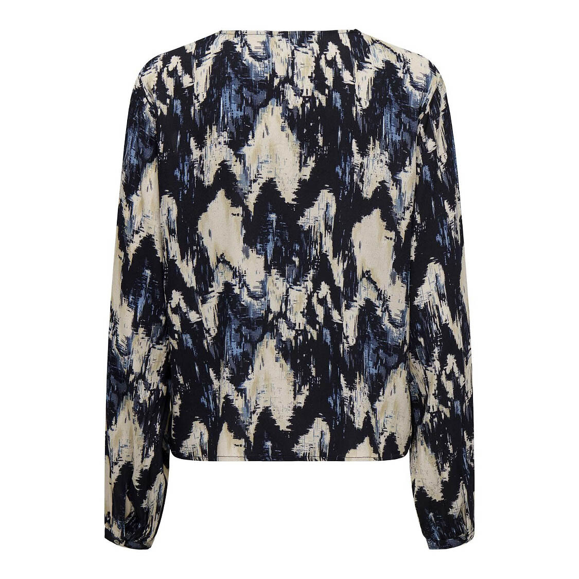 SOMENTE<br>Blusa estampada com decote em V