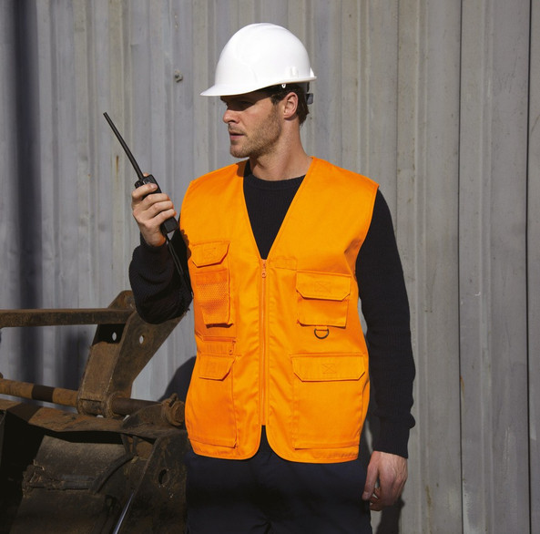 Result R045X - Gilet Multi-Poches Safari Pratique