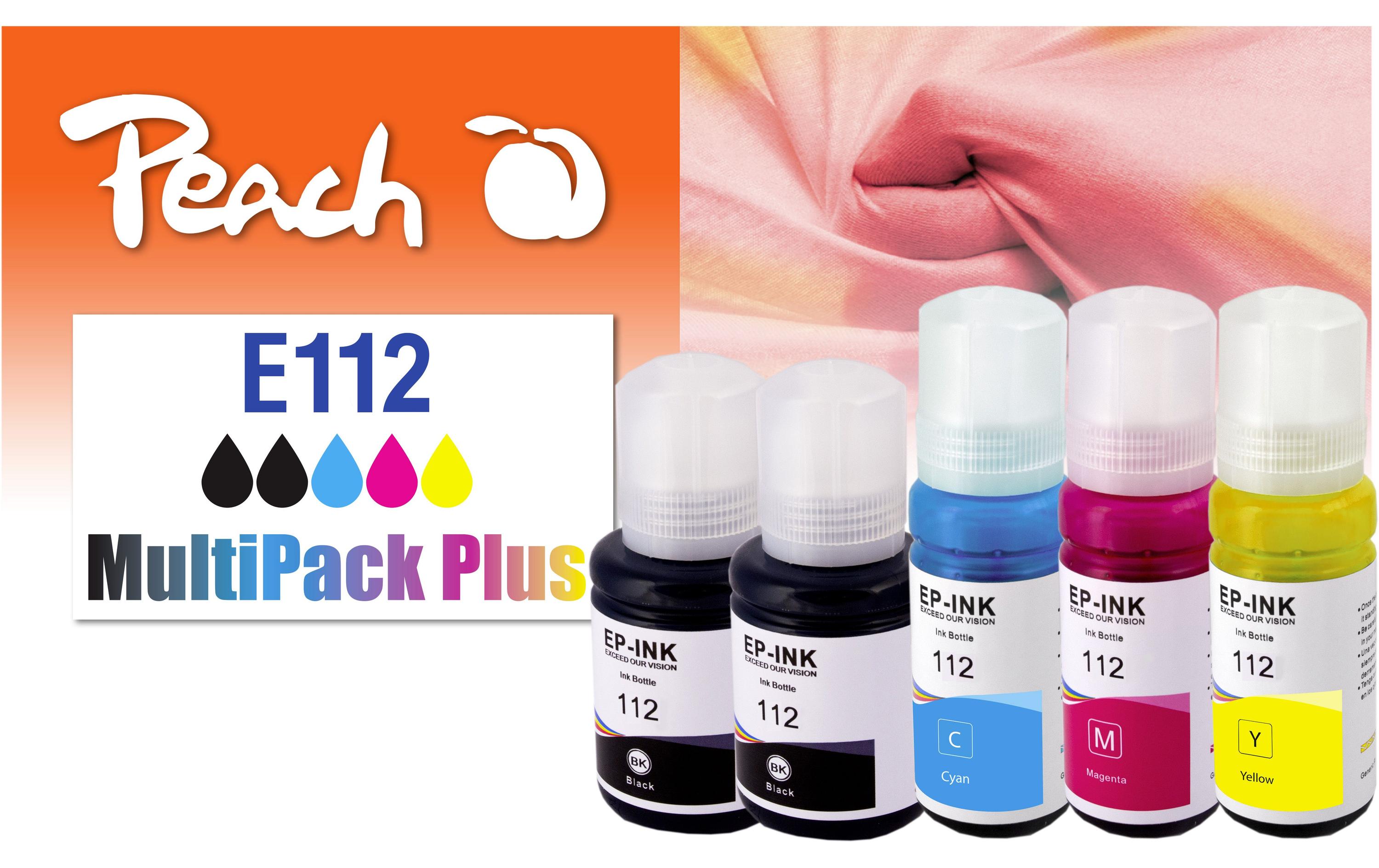 Tinte Epson CISS 112 MultiPack+ C/M/Y/2x BKDruckerpatrone: Schwarz, Cyan, Magenta und Gelb
