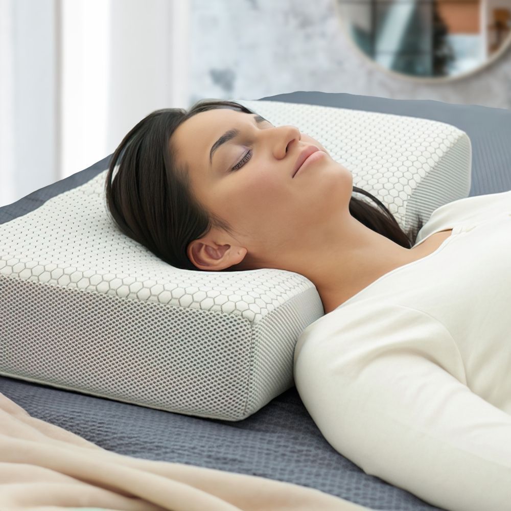 INPHYSIO Faltenhemmendes Kissen ERGO mit Seidenbezug