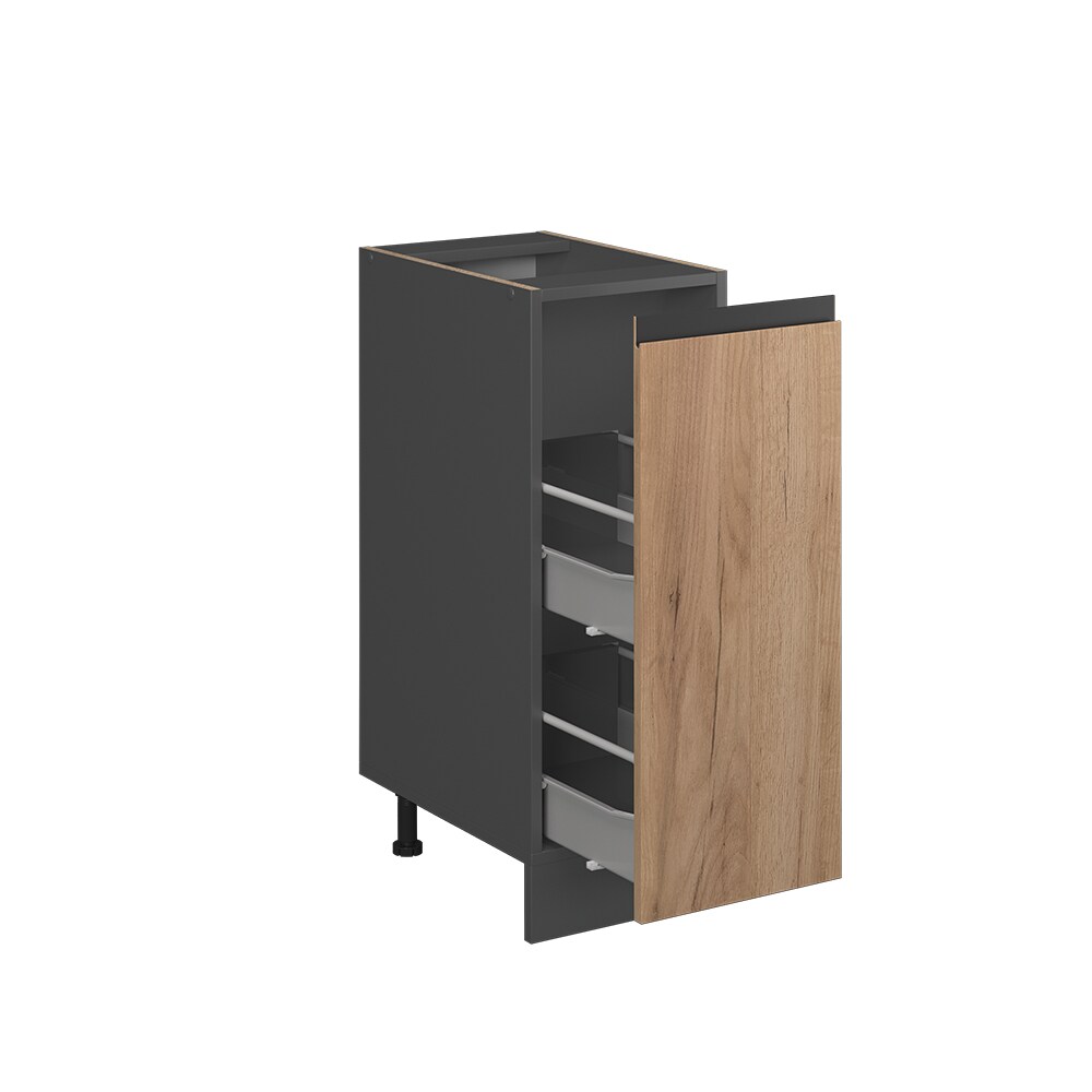 Vicco Apothekerunterschrank Küchenschrank Küchenmöbel R-Line J-Shape Anthrazit Eiche 30 cm modern