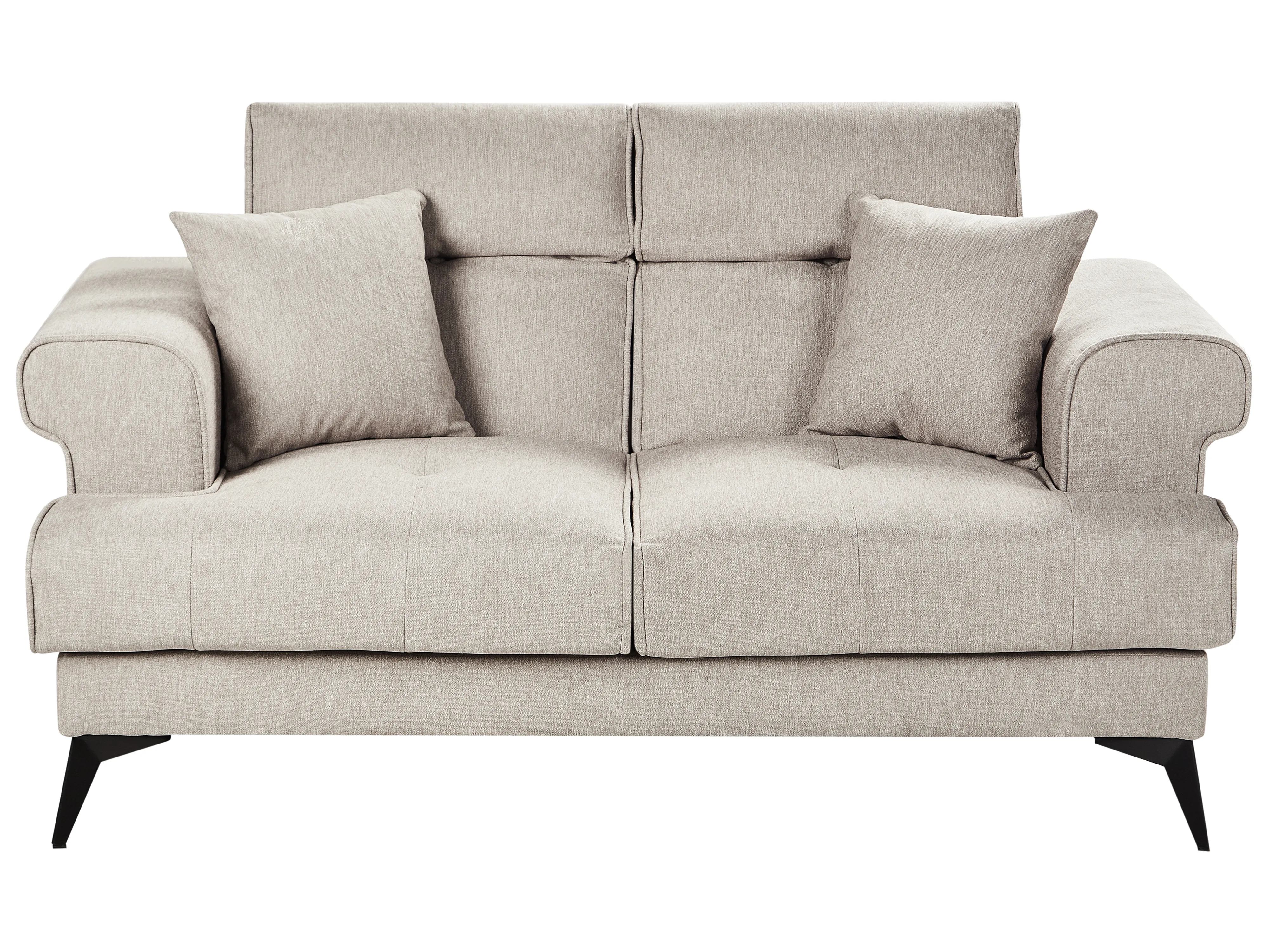 Bank 2-zits SKIVE Stof Taupe