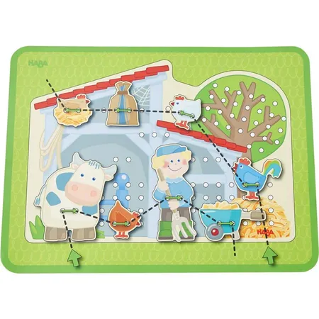 HABA 305289 Fädelspiel Bauernhof