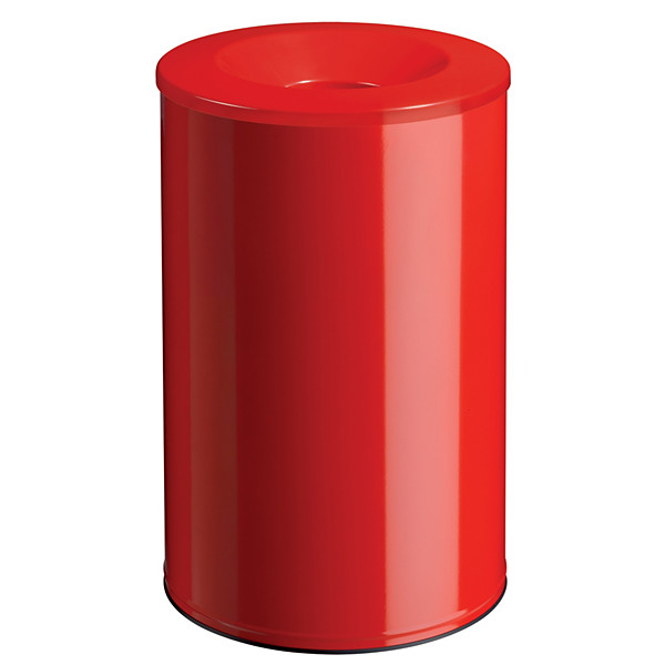 Corbeille neo anti-feu 90l, rouge signalisation 3020