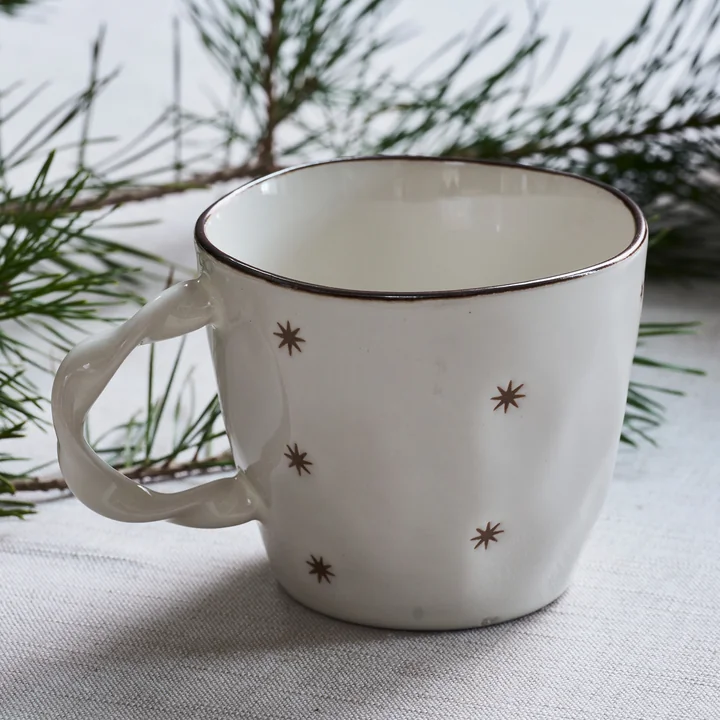 House Doctor - Starry Tasse, weiss (2er-Set)