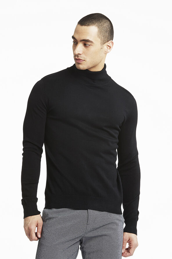 Lindbergh Ecovero L/S roll neck knit Black