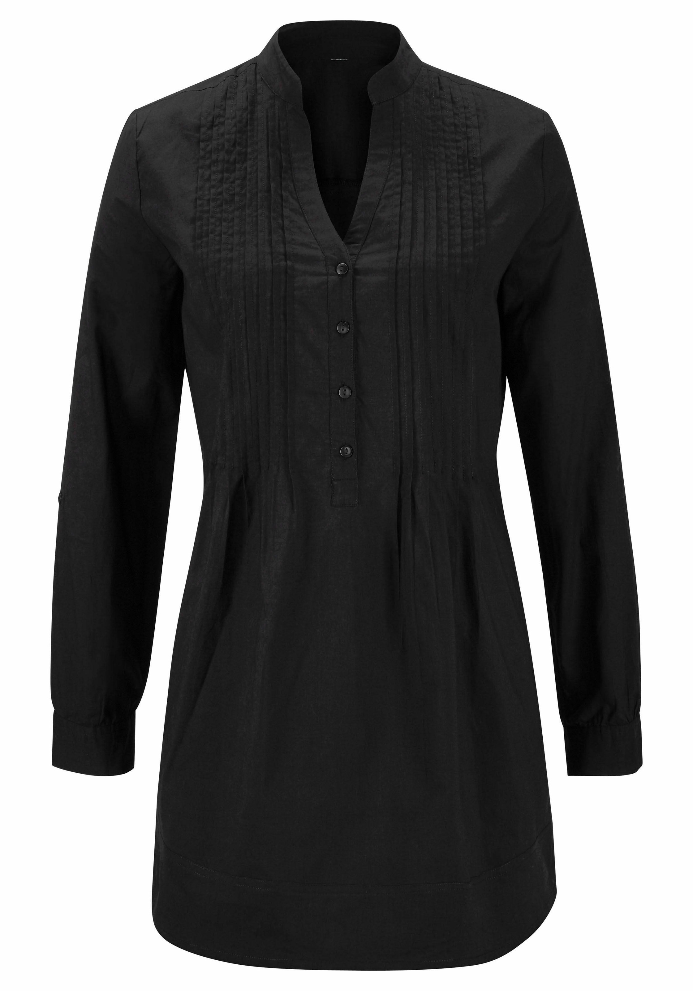 Aniston CASUAL Longbluse , mit dekorativer Biesenverarbeitung