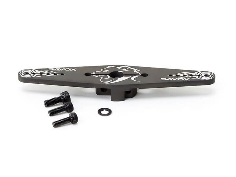 Savöx Servoarm Aluminium, Doppelt 84 mm, 25T Alu Servohorn mit 25T Verzahnung