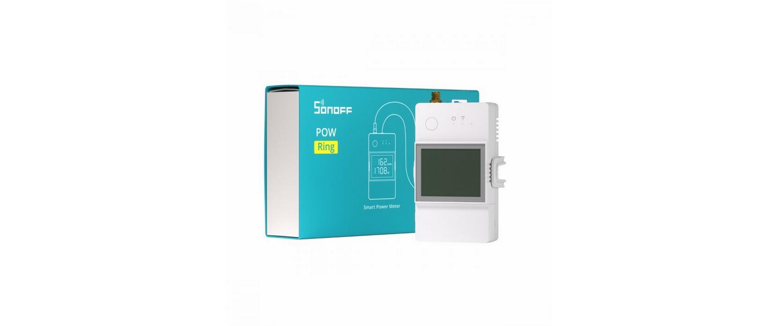 WLAN-Schaltaktor POWCT 230 V 100 AIntelligentes Power Meter Modul mit Display