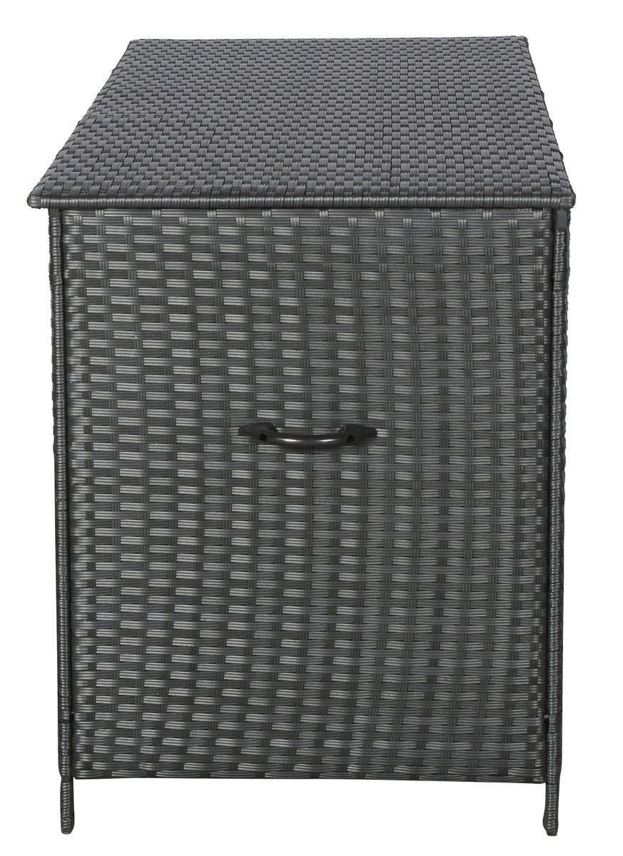 Lamar tuinopbergbox met wielen, zwart. 170 x 75 x 95 cm