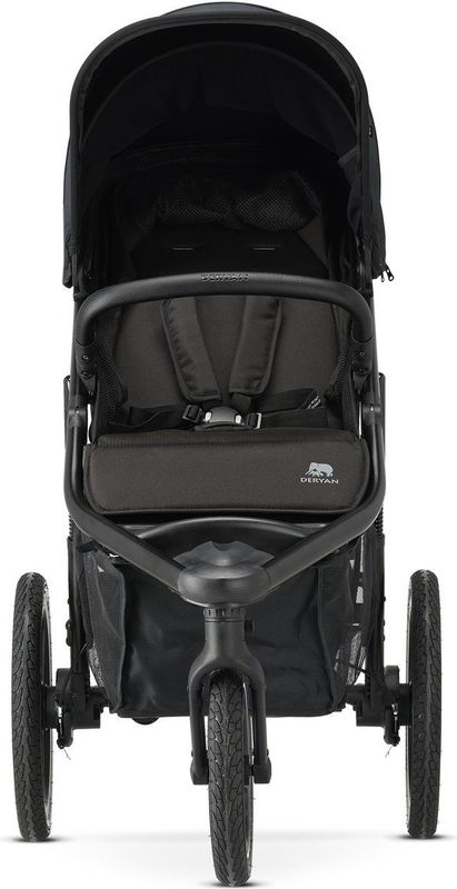 Deryan - Bolt - Jogging Buggy - Zwart - Inclusief Muggennet en Pomp