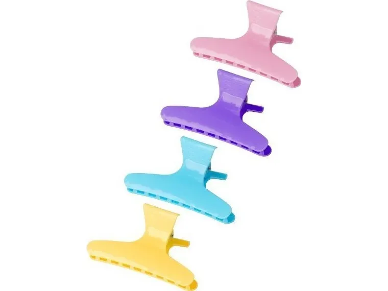Activeshop Hair crab hårspænder E-47 12 stk, 8,2 cm mix farve