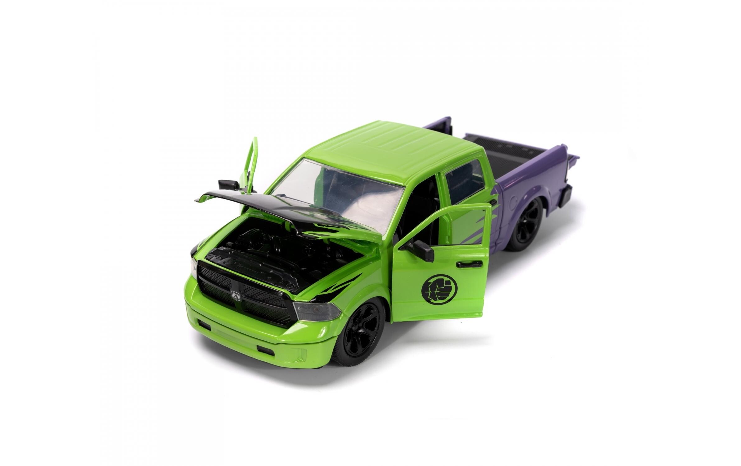 Ram 1500 Marvel Hulk 1:24Dodge Ram 1500 2014 Modellauto mit Hulk Figur