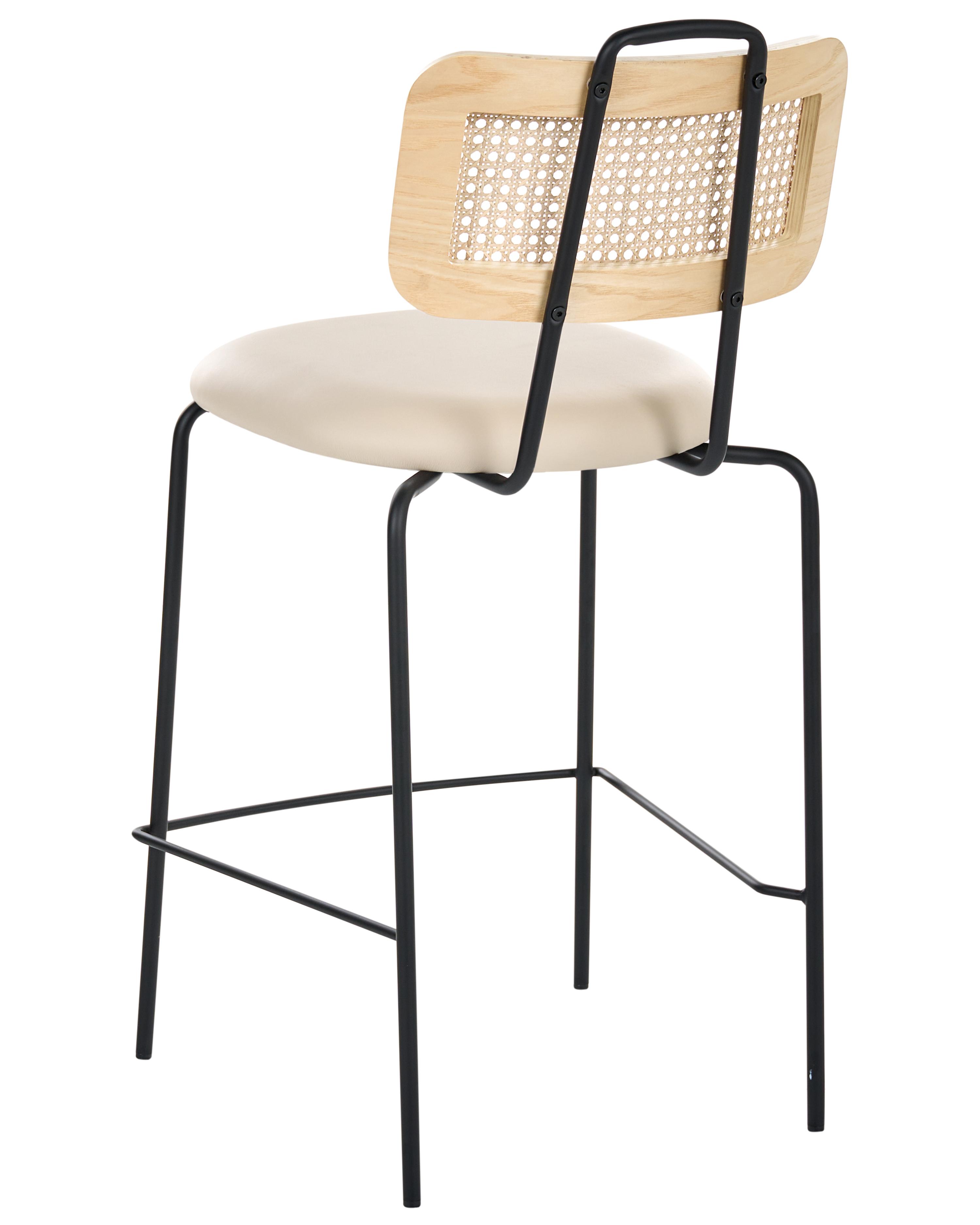 Set van 2 barstoelen ADELANTO Lichtbeige