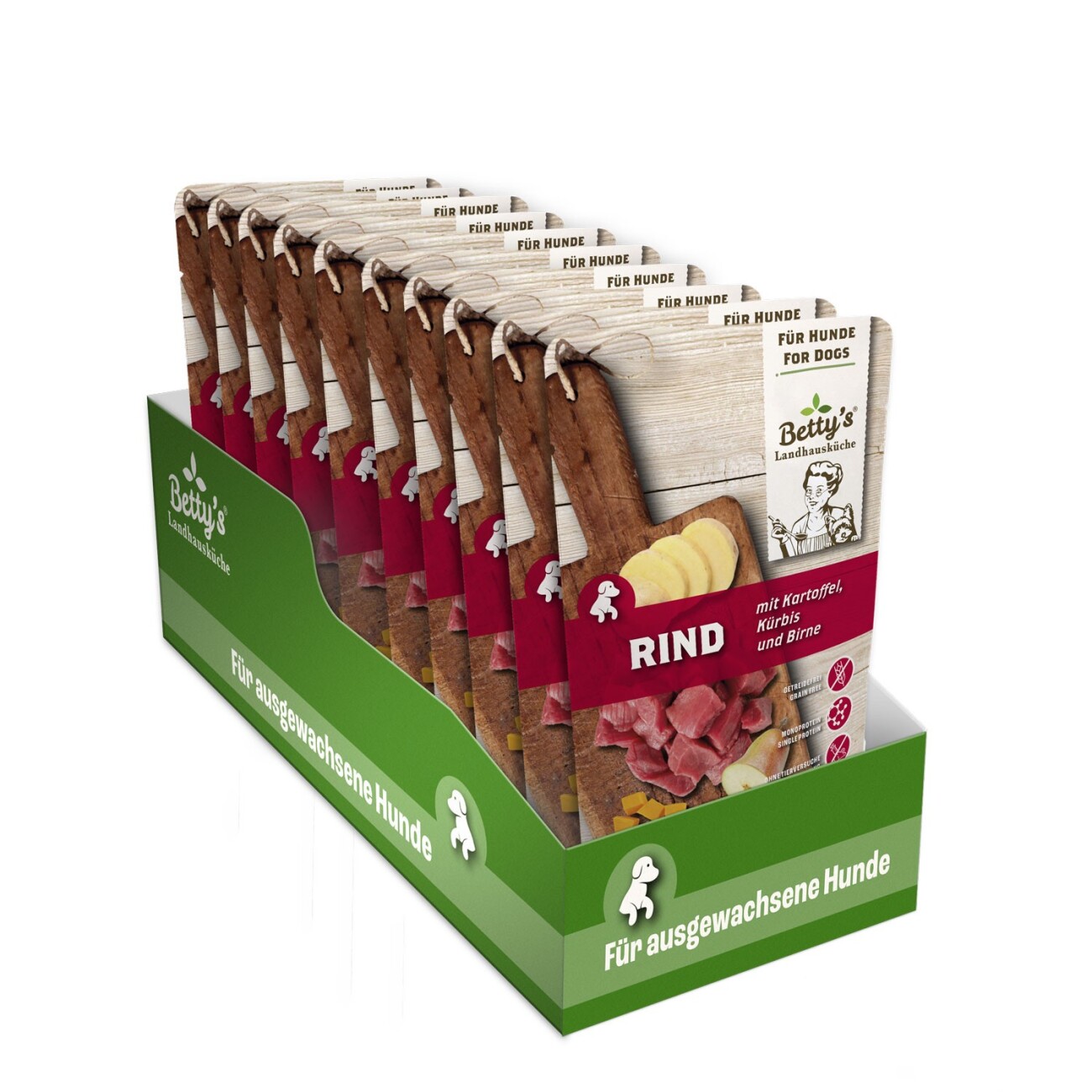 Betty's Landhausküche Frischebeutel Rind & Kartoffel 10x125 g