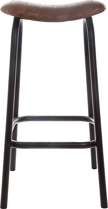 Lot de 2 tabourets de bar Nils marron