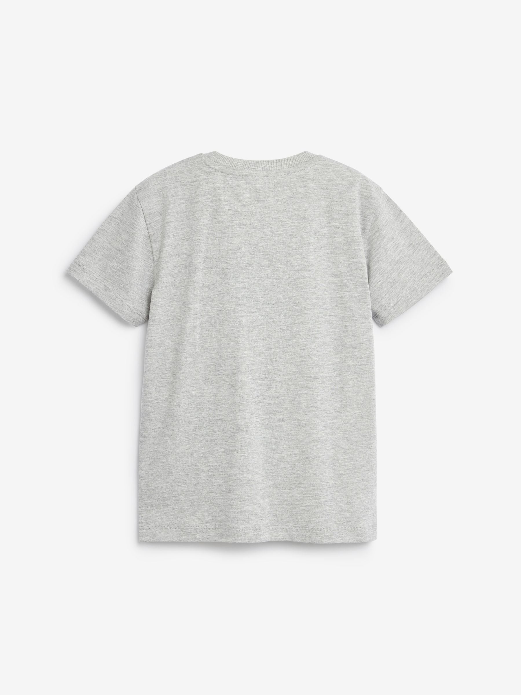 Grijs gemêleerd - T-shirt met korte mouwen (3-16jr)