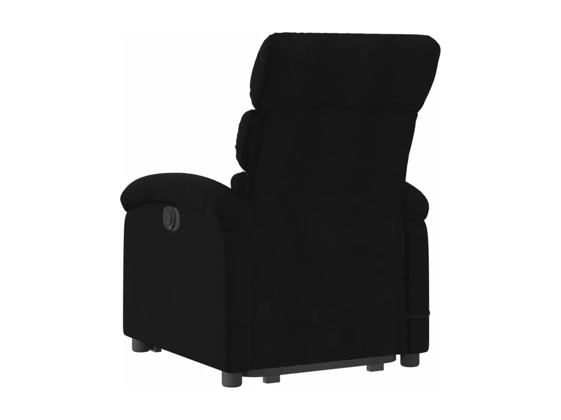 Fauteuil de massage inclinable Noir Tissu
