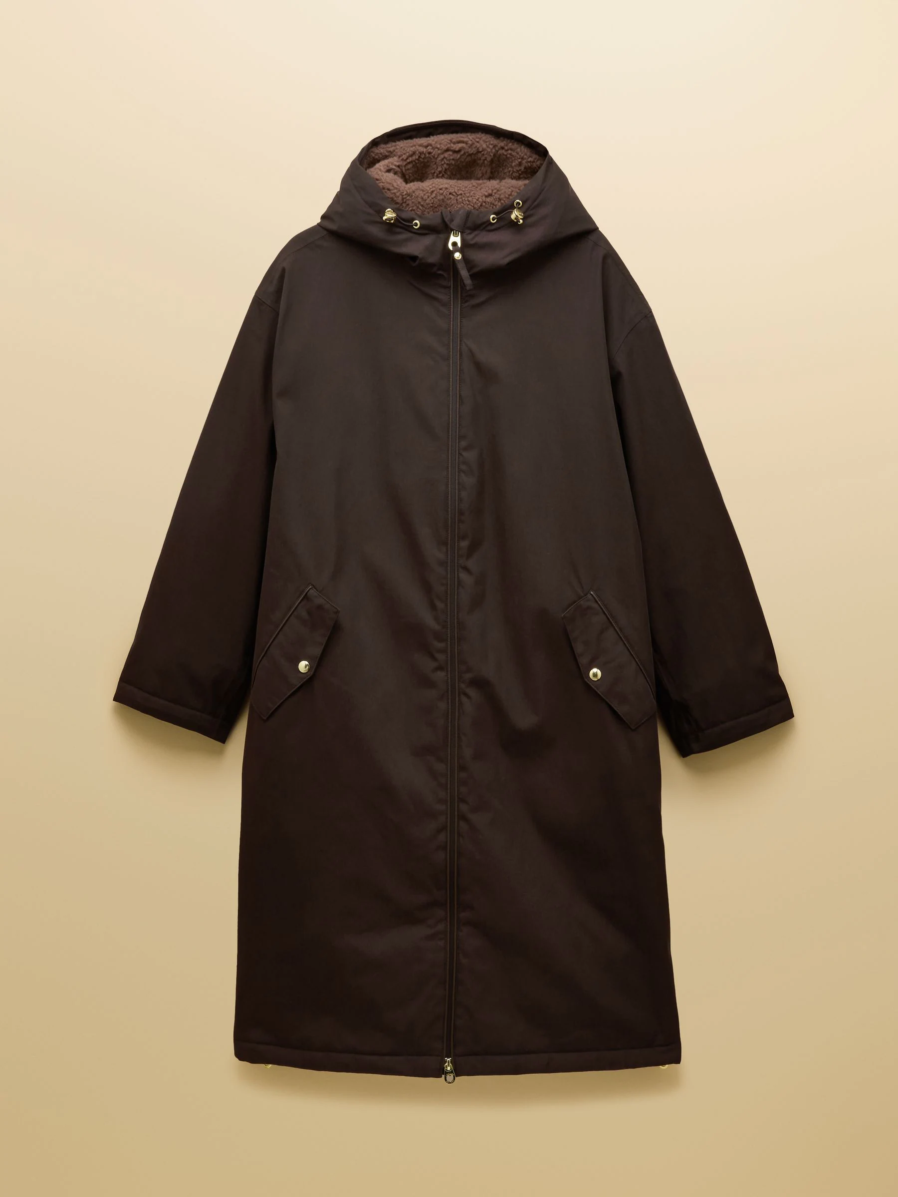 Bruin - Joules - Oversized waterdichte overall met fleece voering