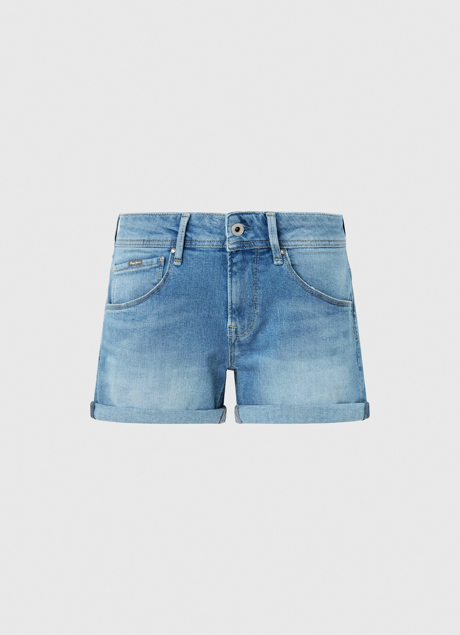 CALÇA JEANS CURTA CORTE REGULAR - jeans