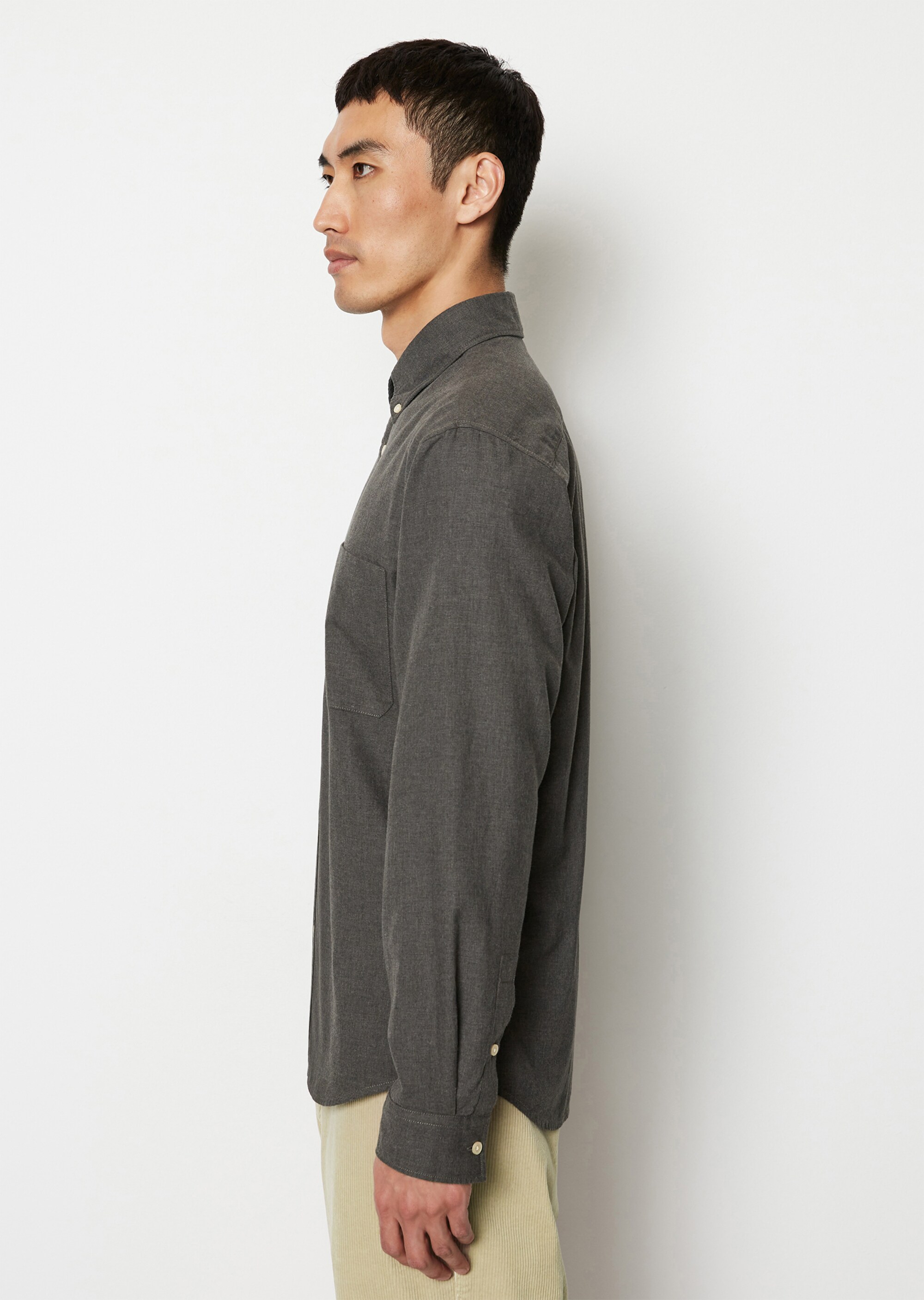 Hemd regular aus weichem Bio-Baumwoll-Twill