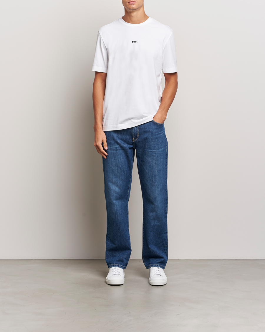 BOSS ORANGE Tchup Logo Crew Neck T-Shirt White